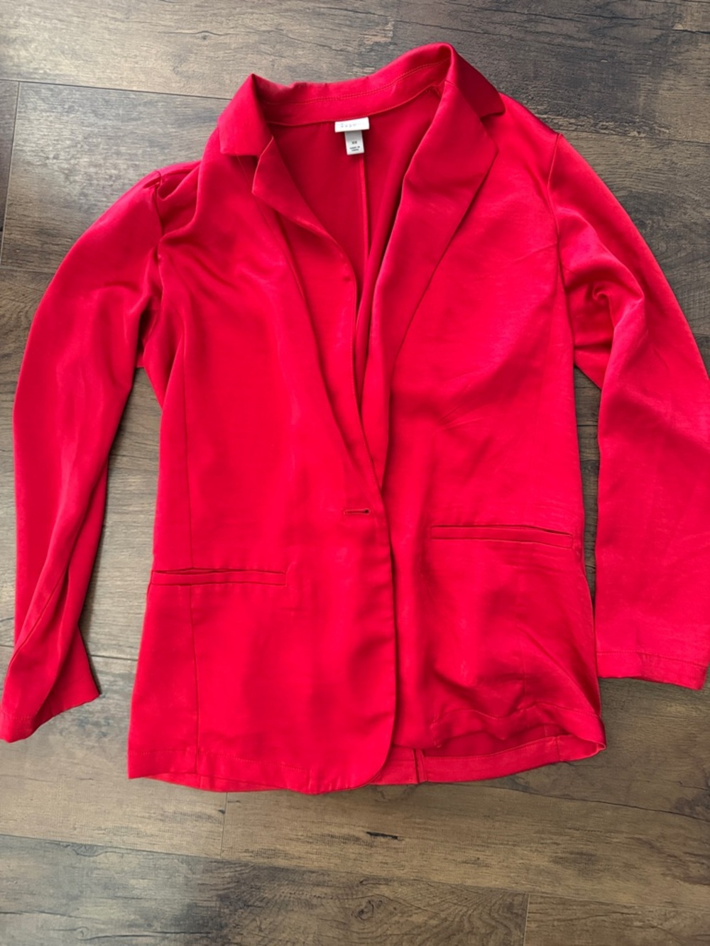 a new day Red Women's Single-Button Blazer